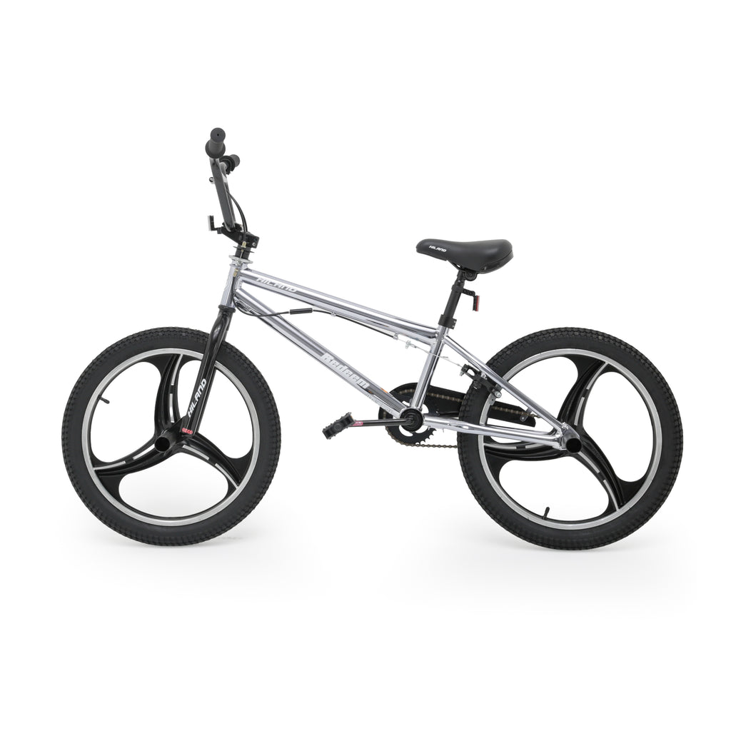 Chrome BMX Bicycle with Black Mag Wheels