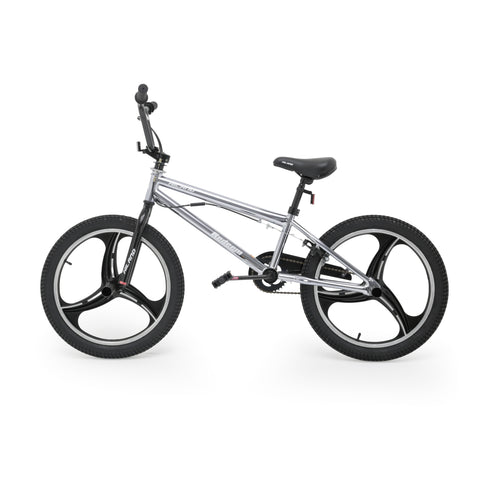 Chrome BMX Bicycle with Black Mag Wheels