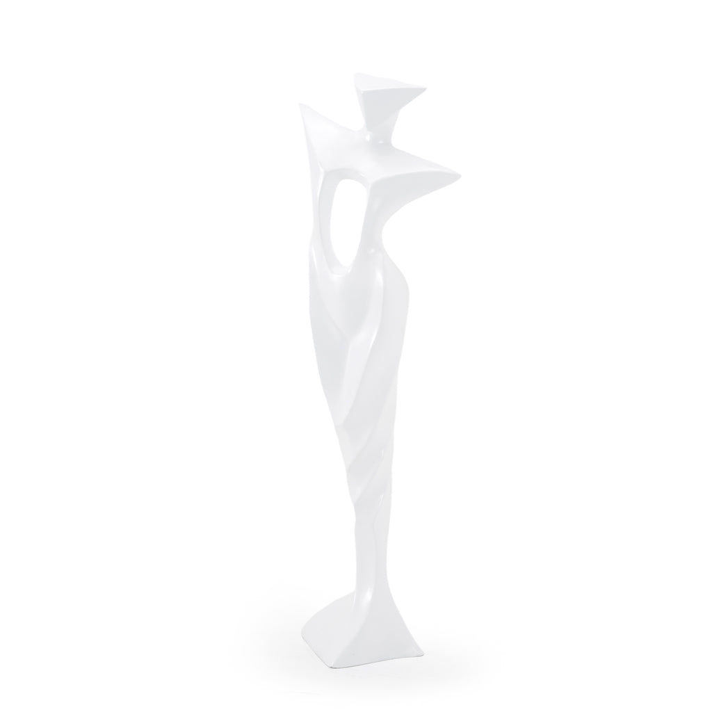 Glossy White Abstract Modern Mannequin