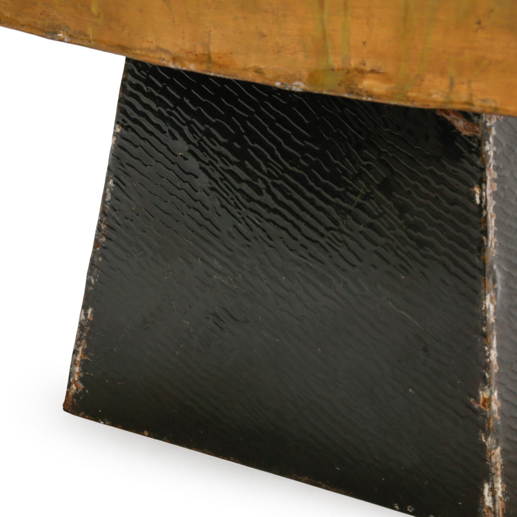 Bronze Curved Metal Decorative Table