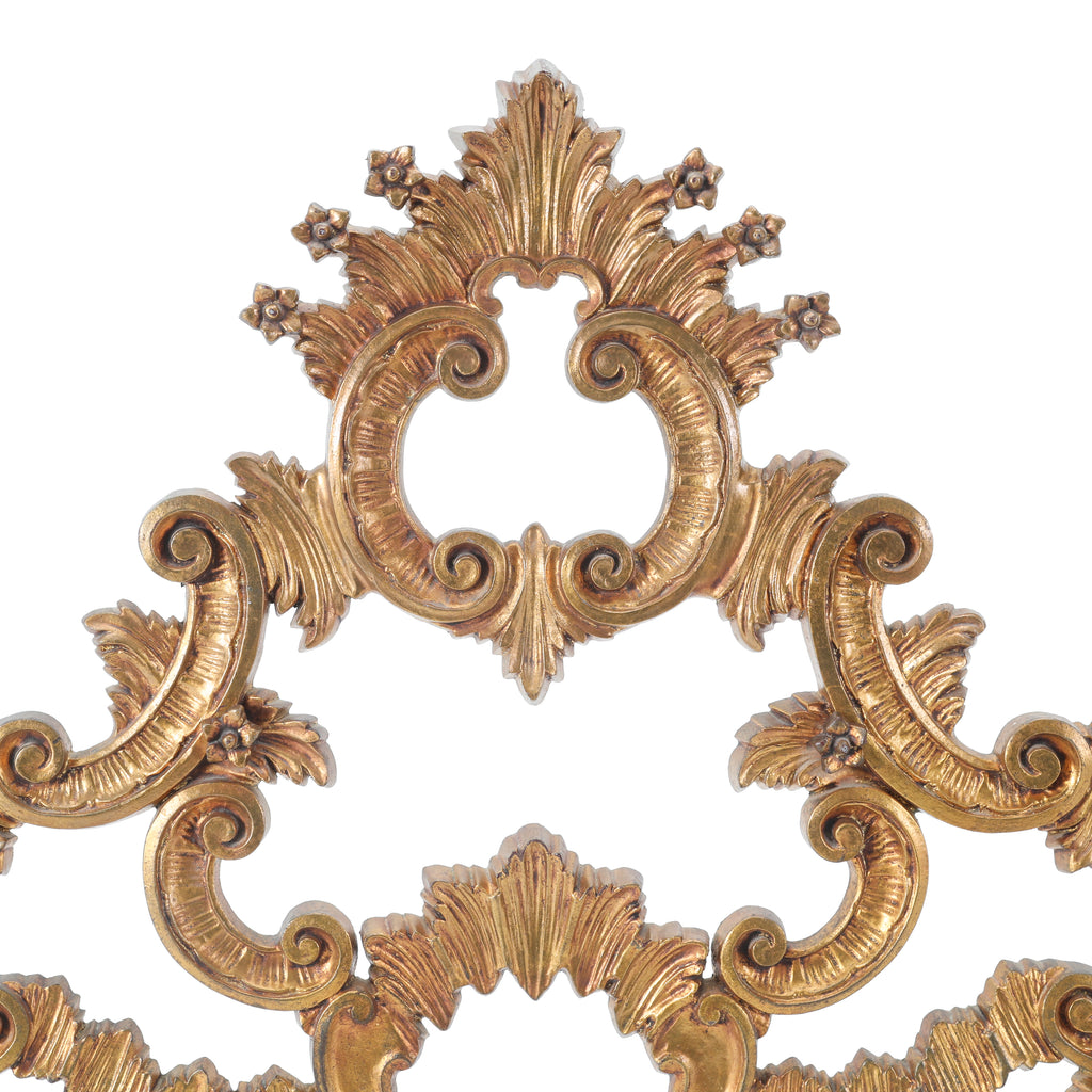 Ornate Gilded Gold Rococo Style Headboard