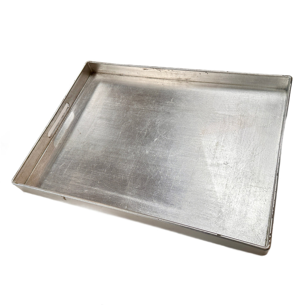 Silver Aluminum Serving Tray
