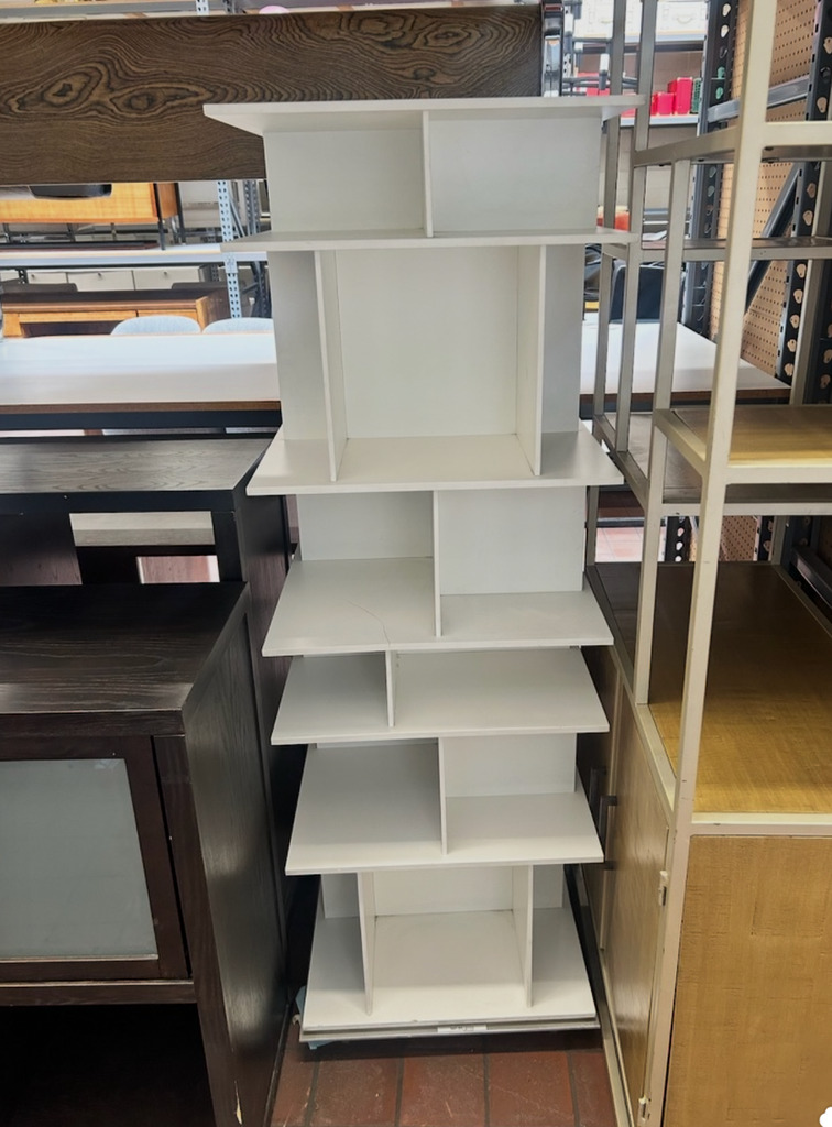 White Wood Modern Display Shelf