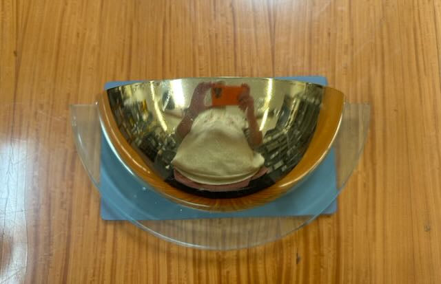 Gold Half-Sphere Sconce