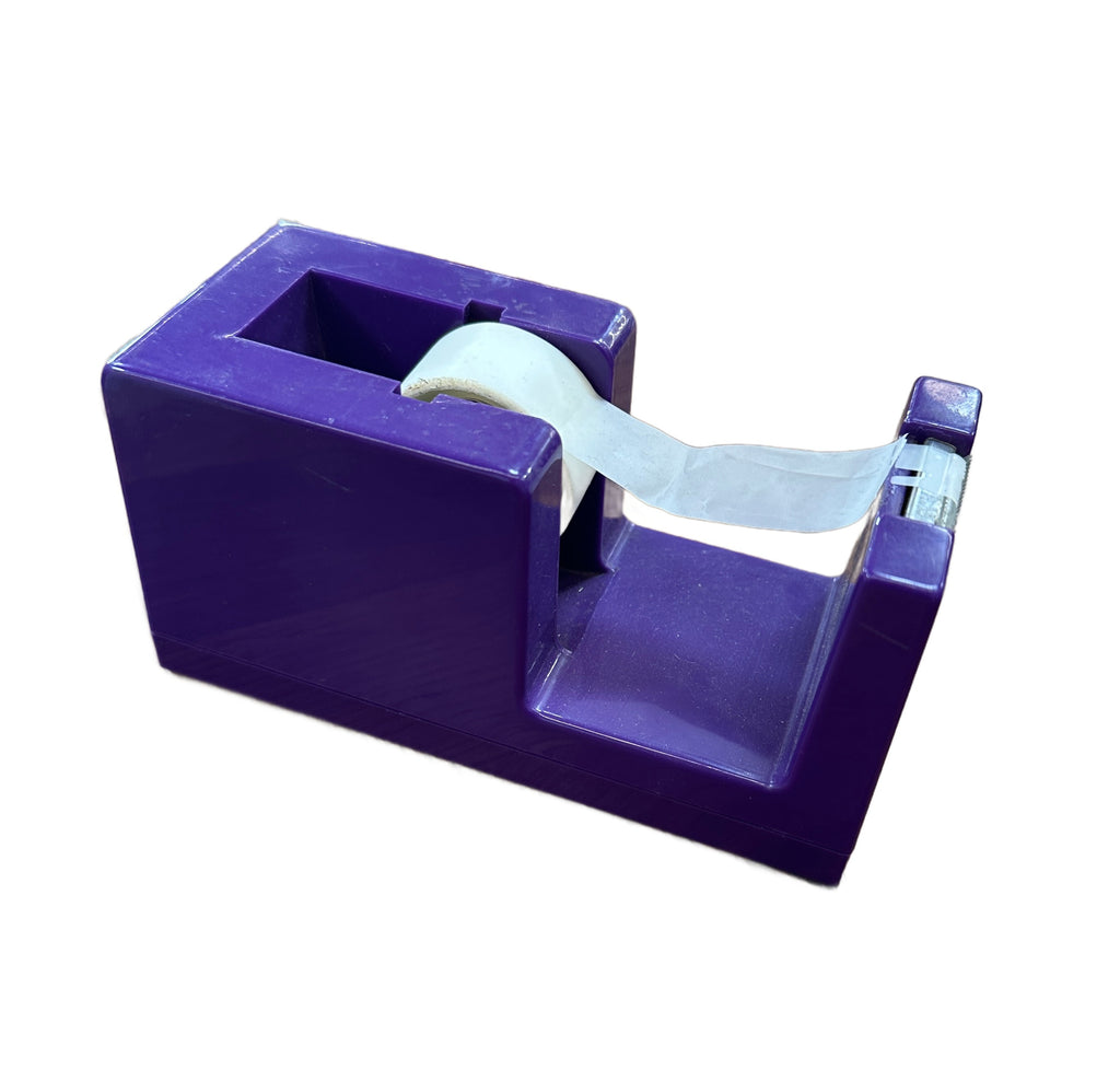 Vibrant Purple Plastic Desktop Tape Dispenser