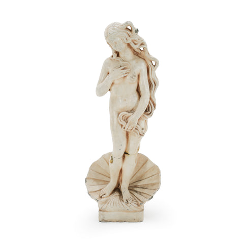 Distressed Cream Resin Classical Venus Statue