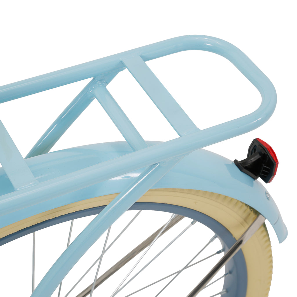 Blue Cruiser Bicycle with Basket