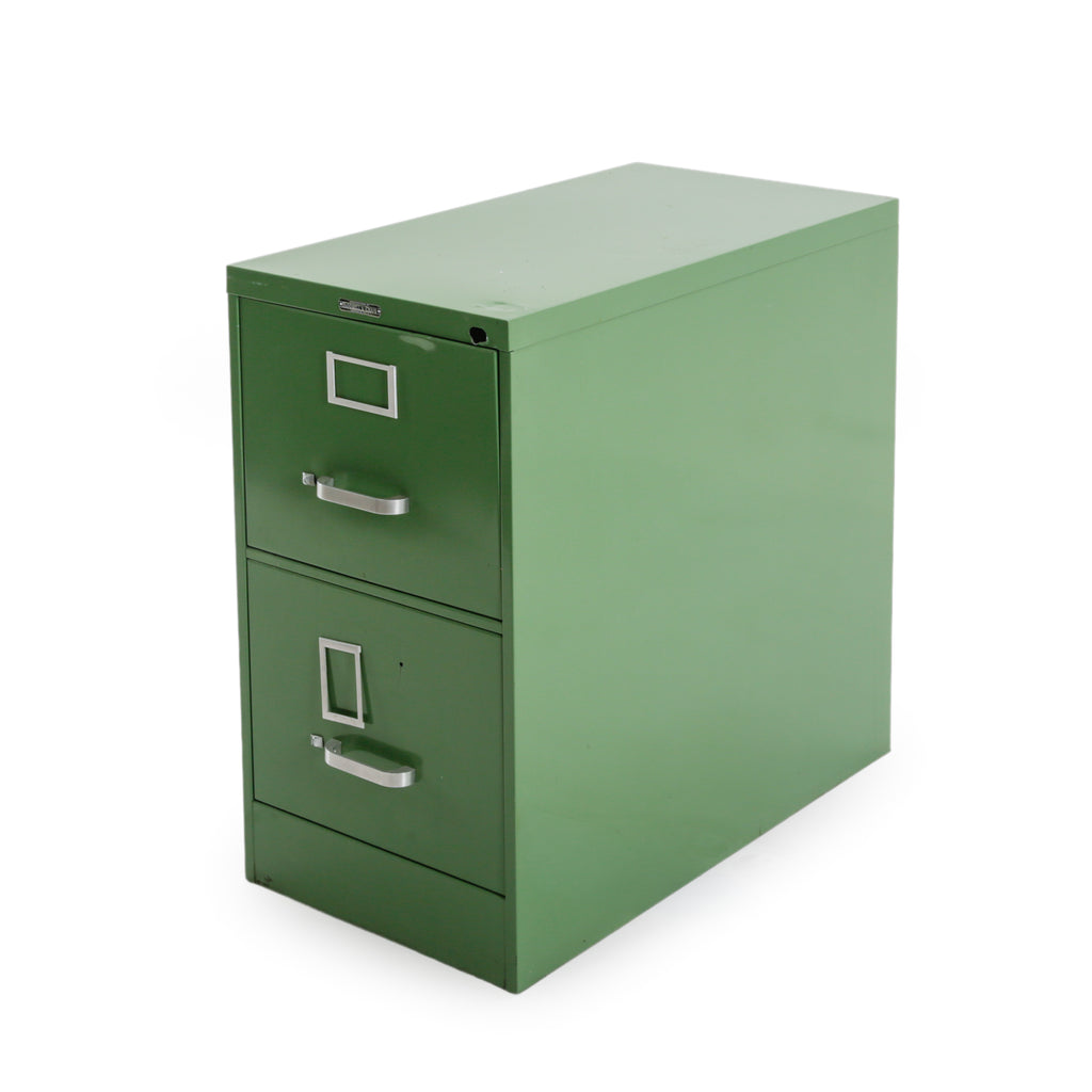 Hunter Green Metal 2-Drawer Filing Cabinet