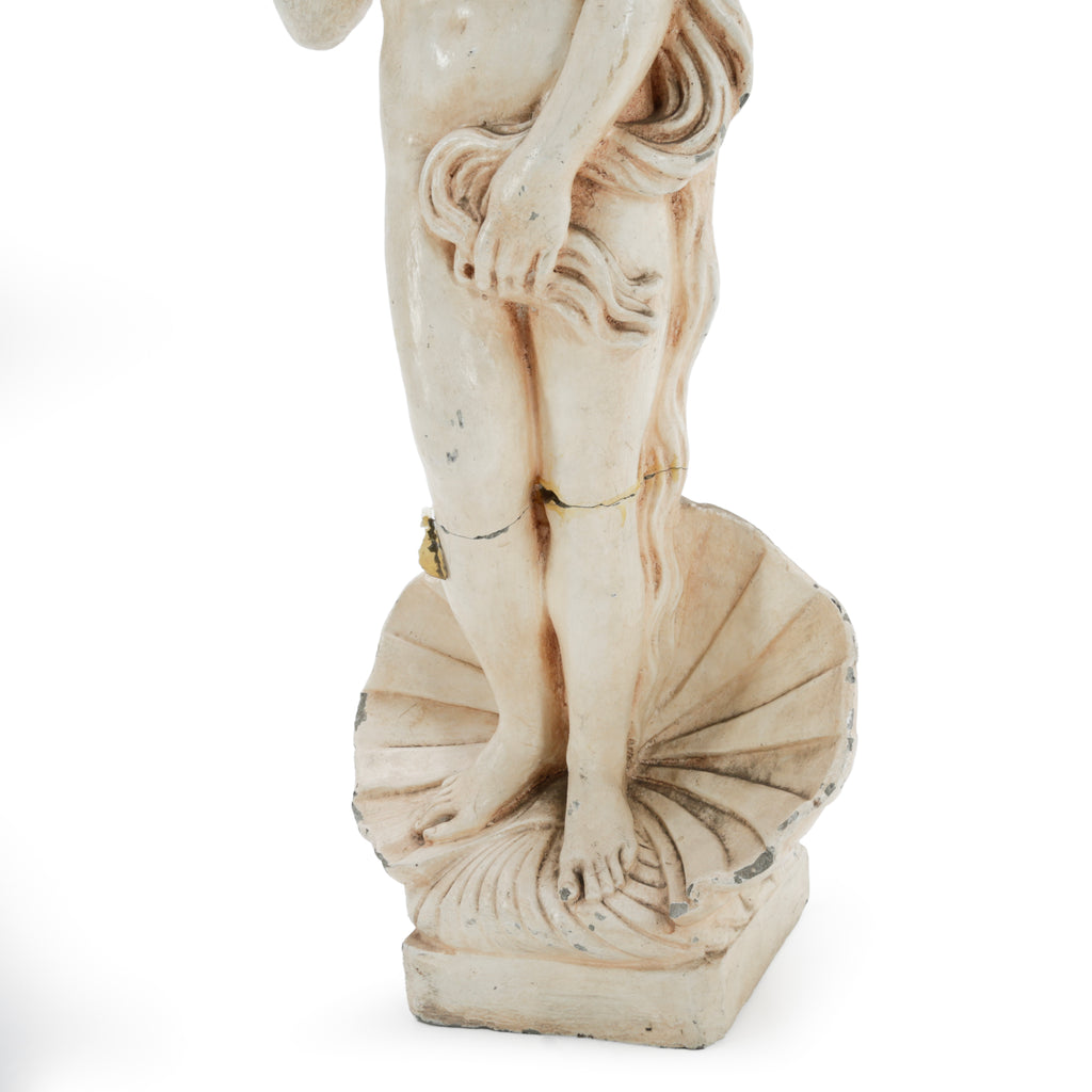 Distressed Cream Resin Classical Venus Statue