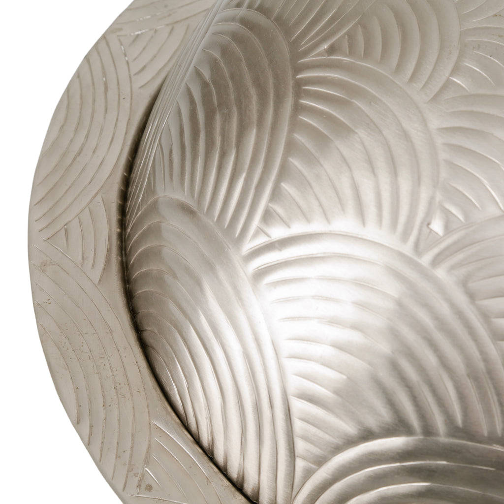 Silver Metal Serving Cloche