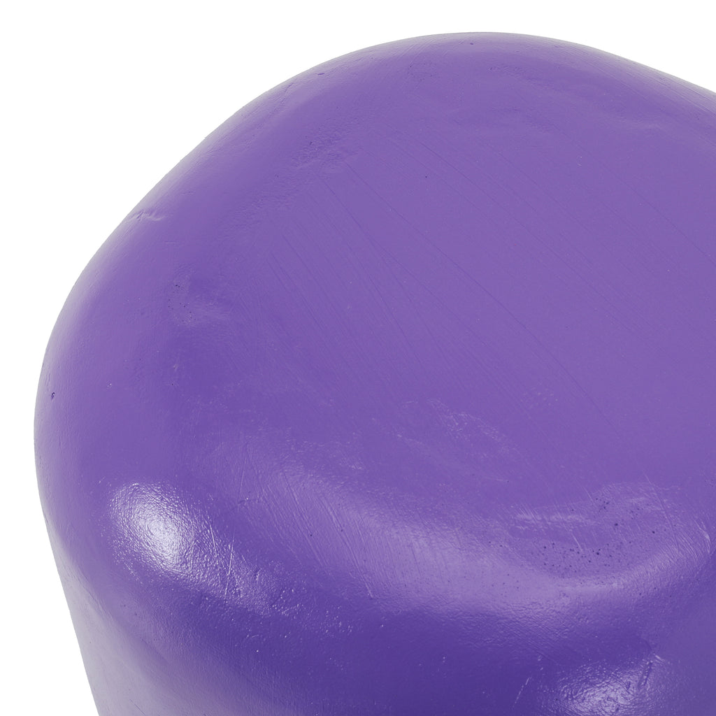 Purple Rounded Ottoman