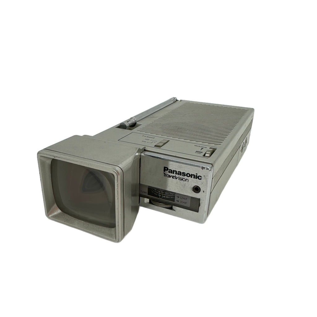 Silver Gray Portable Panasonic Television with Telescopic Antenna