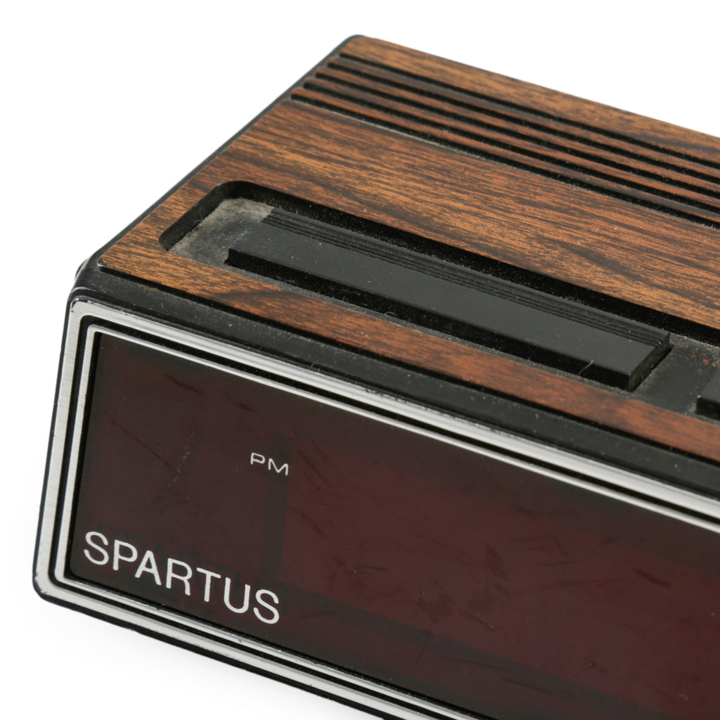Brown Wood Grain Alarm Clock