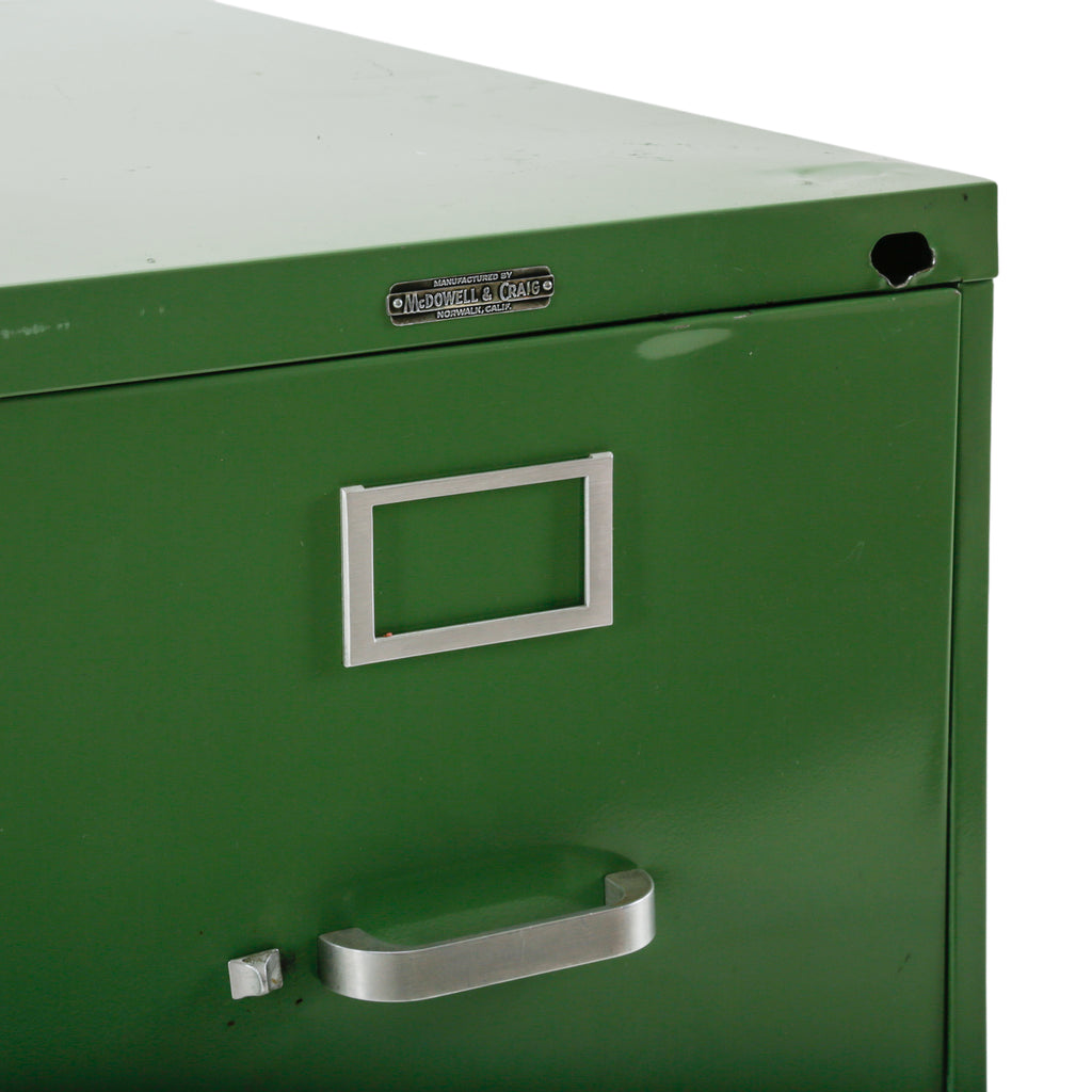 Hunter Green Metal 2-Drawer Filing Cabinet