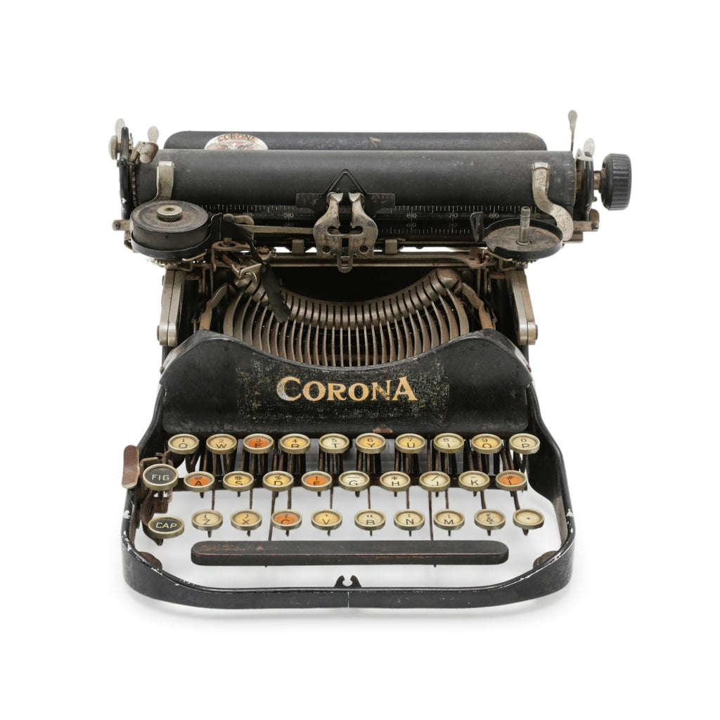 Distressed Black Metal Corona Typewriter