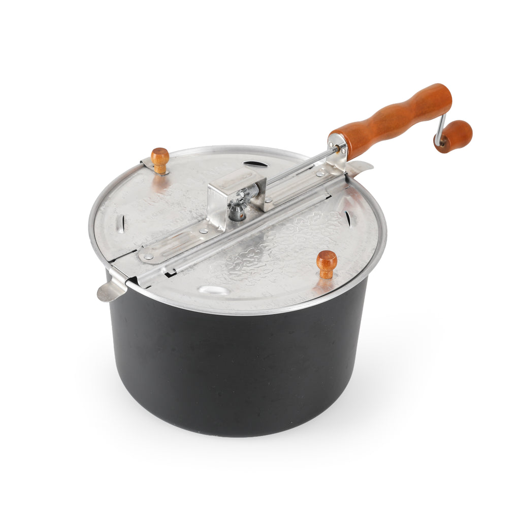 Black Stovetop Popcorn Maker