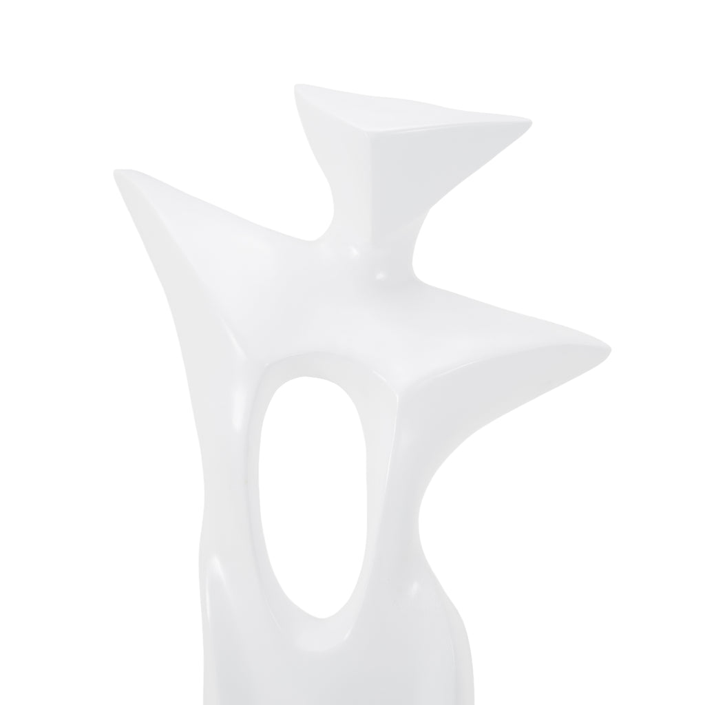 Glossy White Abstract Modern Mannequin