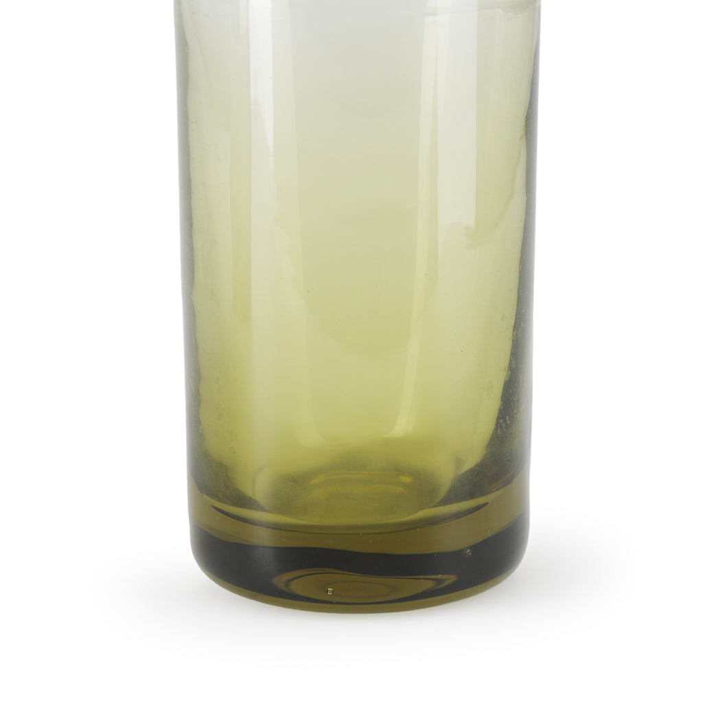 Olive Green Glass Decanter