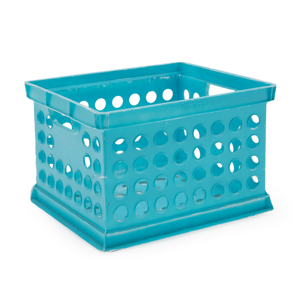 Turquoise Storage Crate