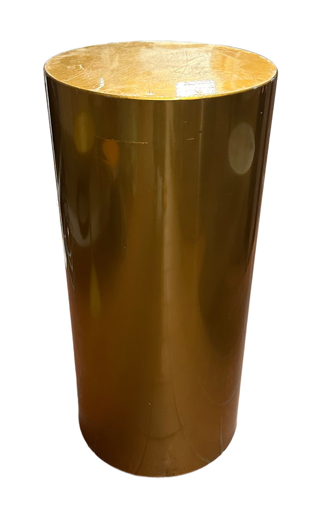 Gold Cylinder Pedestal 30" x 14"