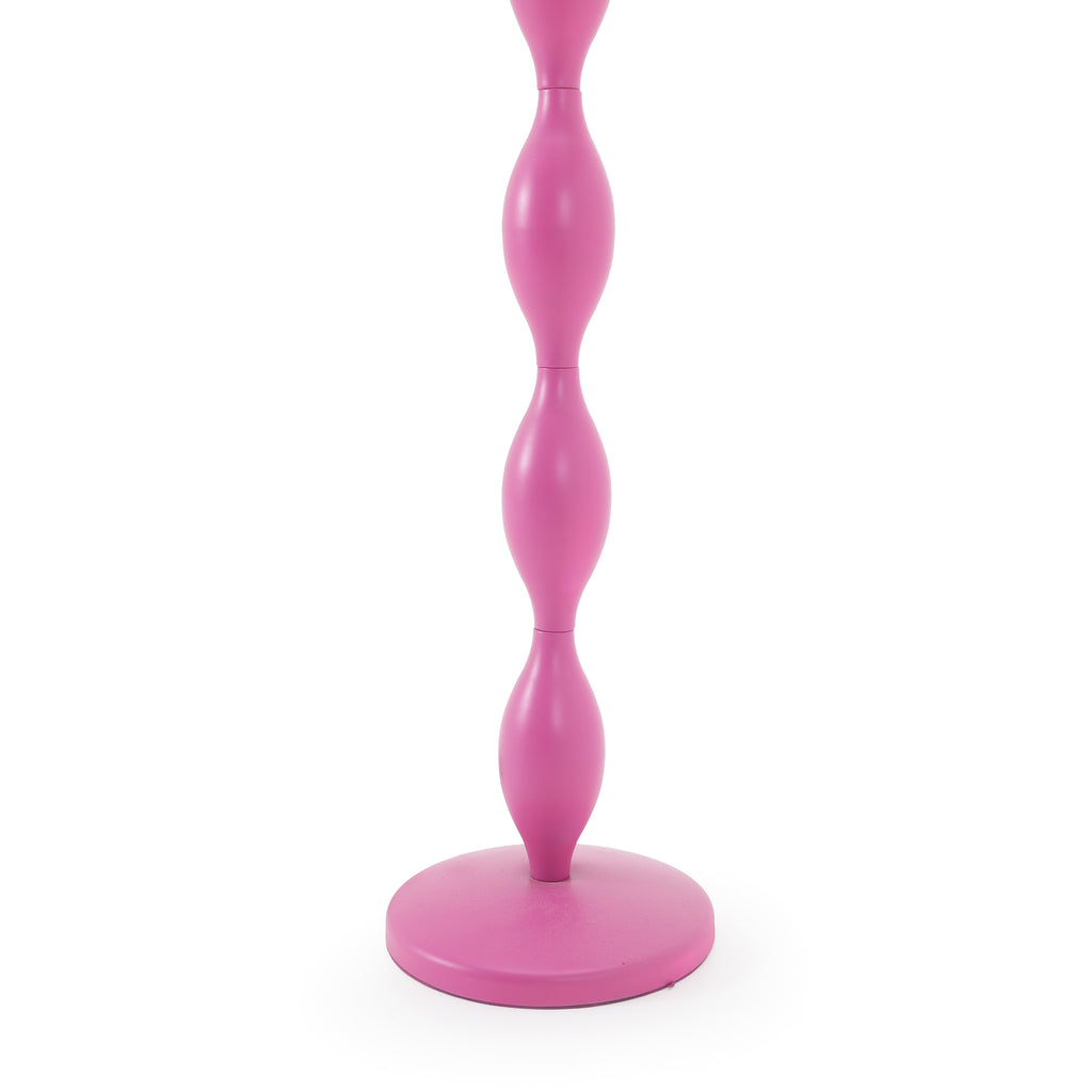 Hot Pink Bobble Stem Floor Lamp