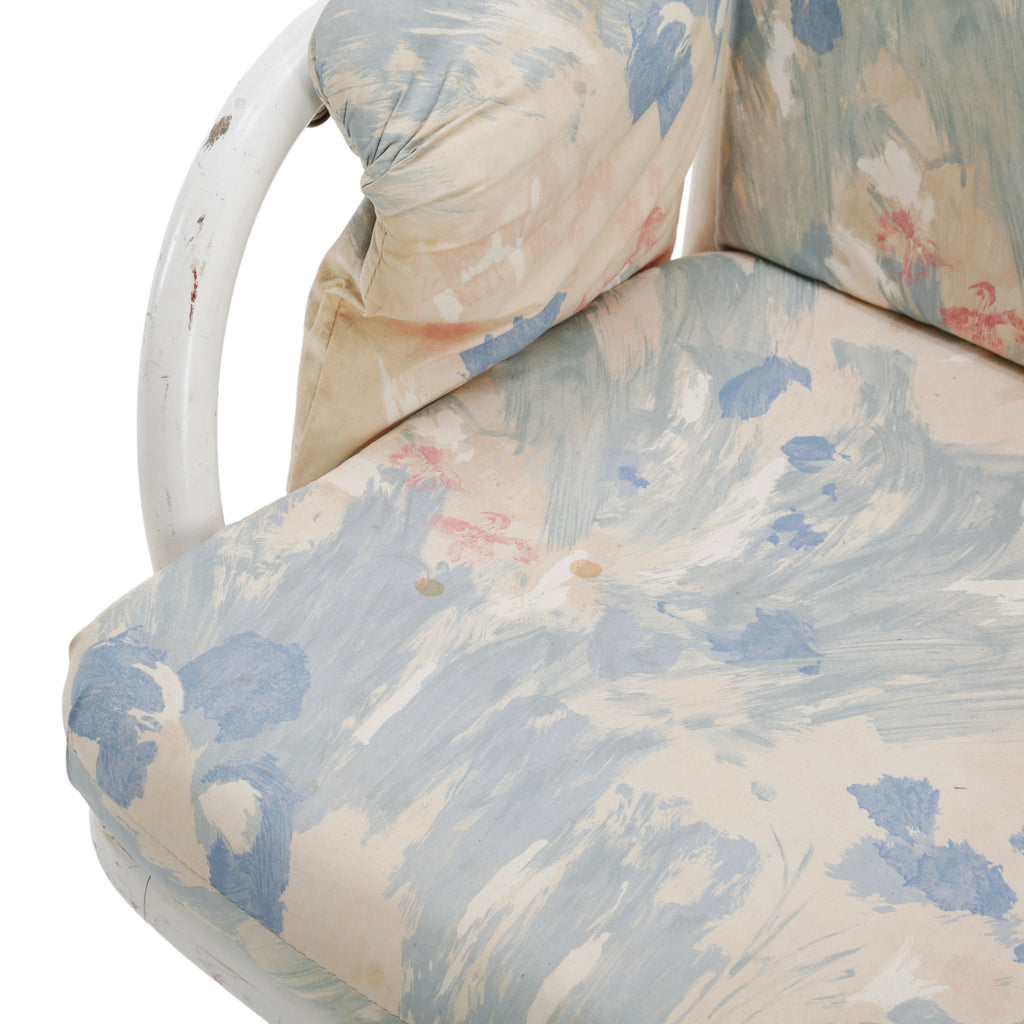 White Painted Wooden Glider Chair