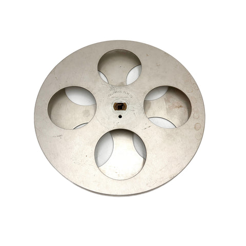 Vintage Silver Metal Film Reel