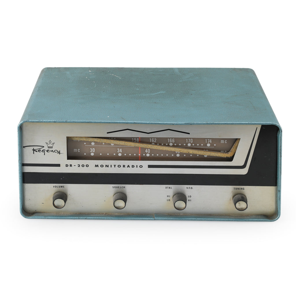 Teal and Silver Regency DR-200 Monitoradio