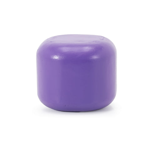 Purple Rounded Ottoman