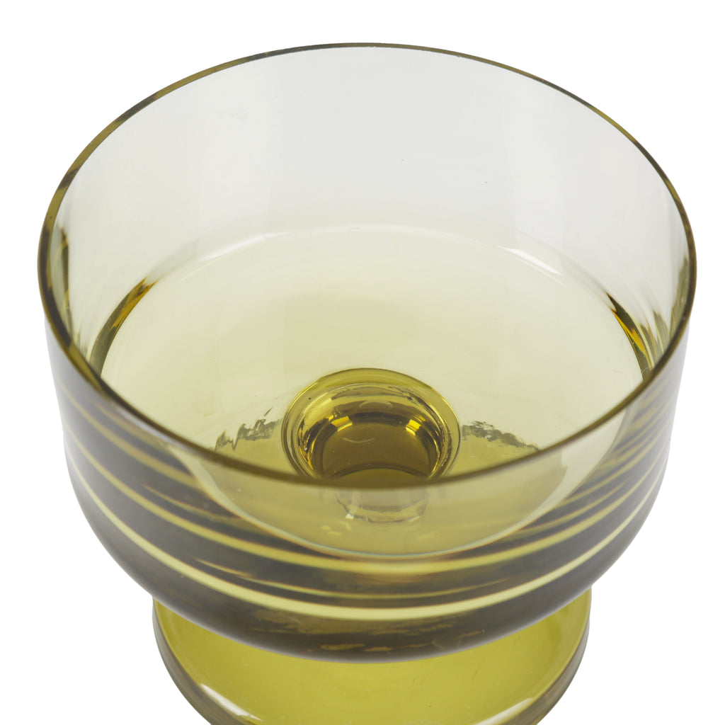 Olive Green Glass Bowl