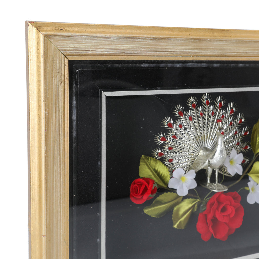 Gold Framed Black Wall Clock