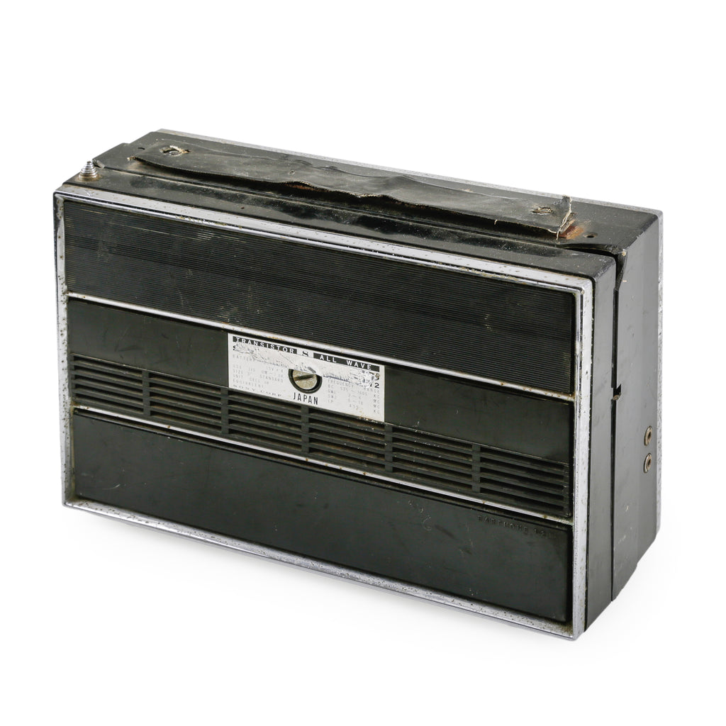 Black & Chrome Transistor All Wave Radio