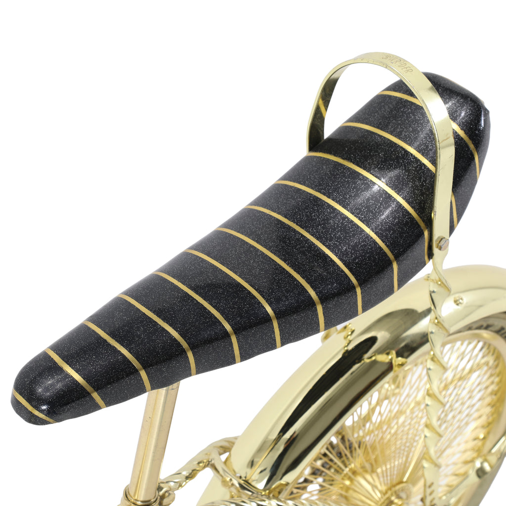 Gold Chrome Frame Lowrider Bicycle