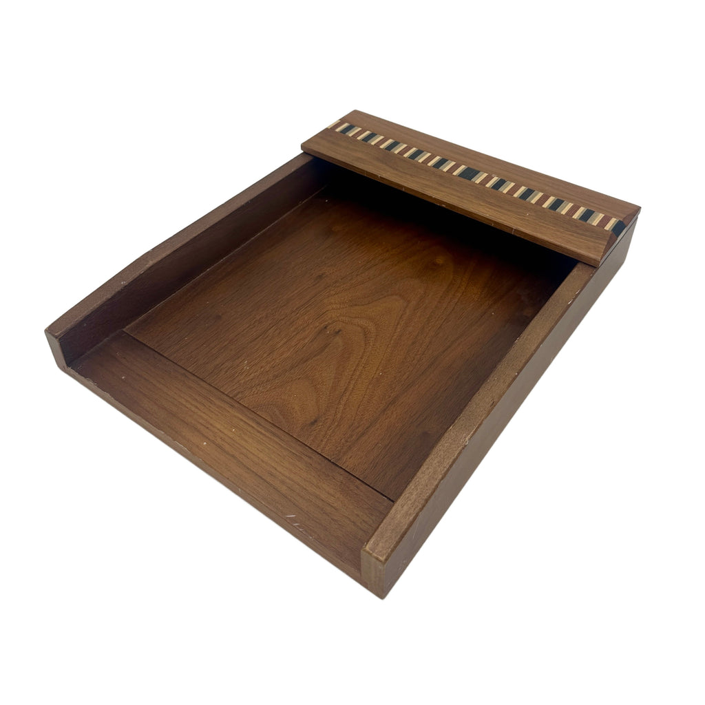 Striped Wood Paper Tray