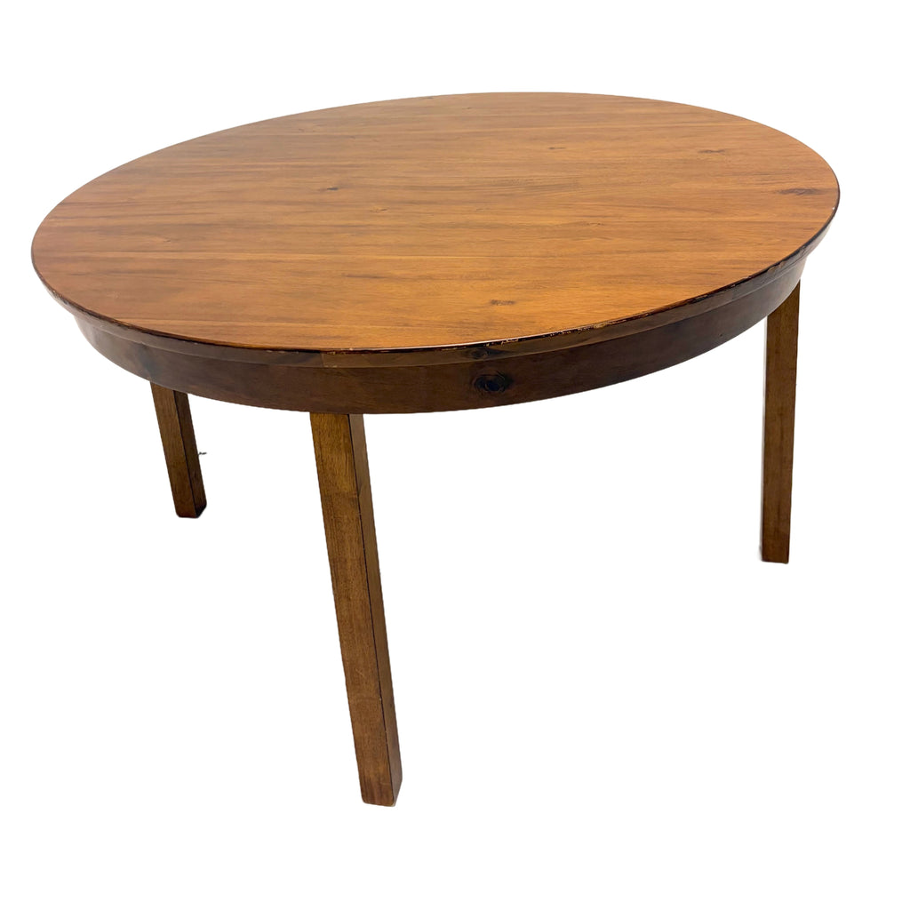 Brown Oval Wood Table