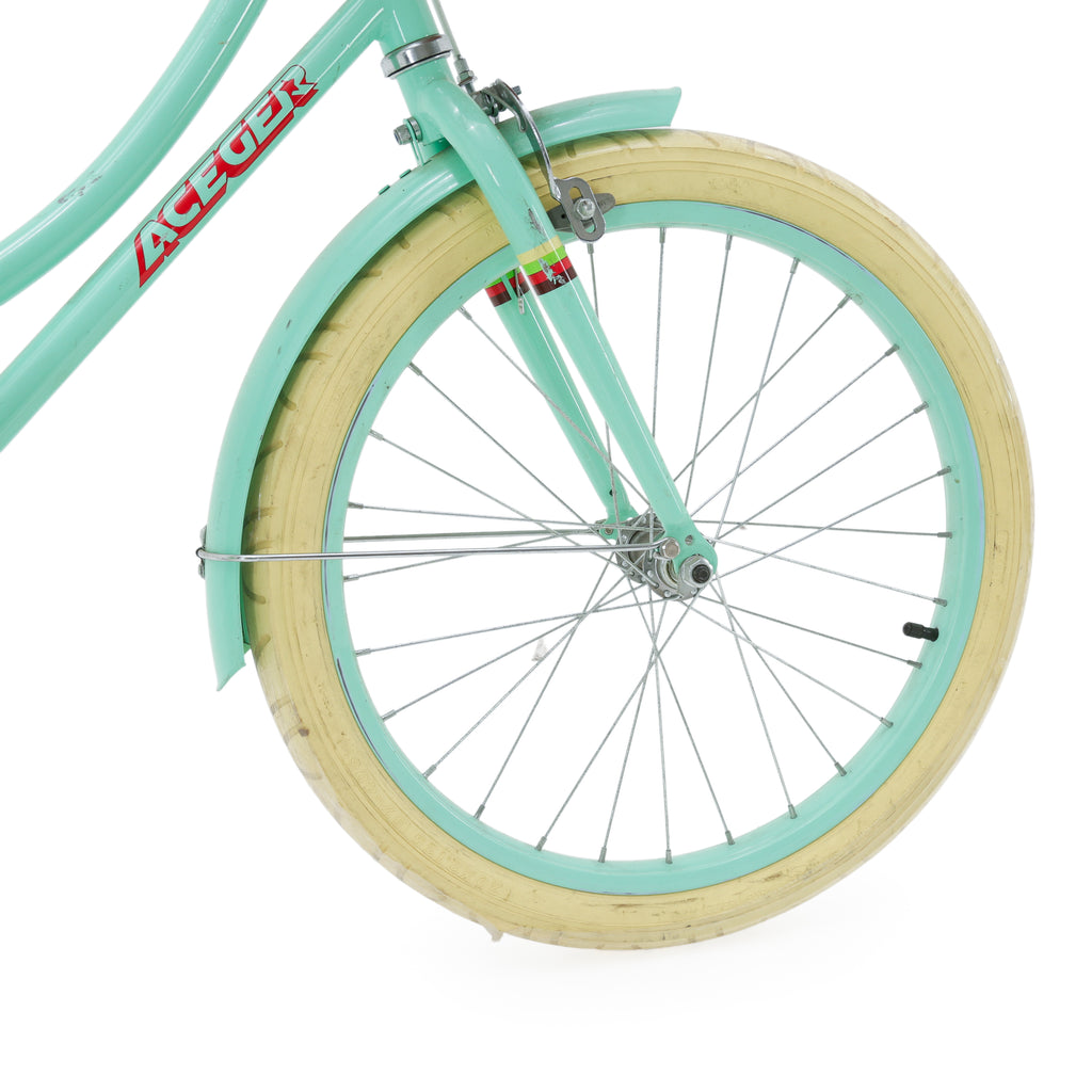 Mint Green Steel Cruiser Bicycle
