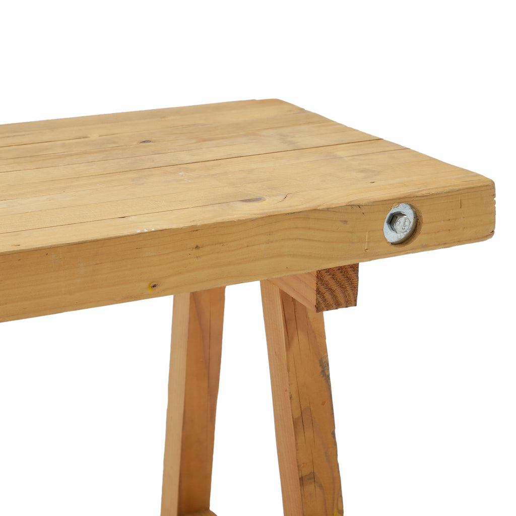Wood Plank Dining Bench