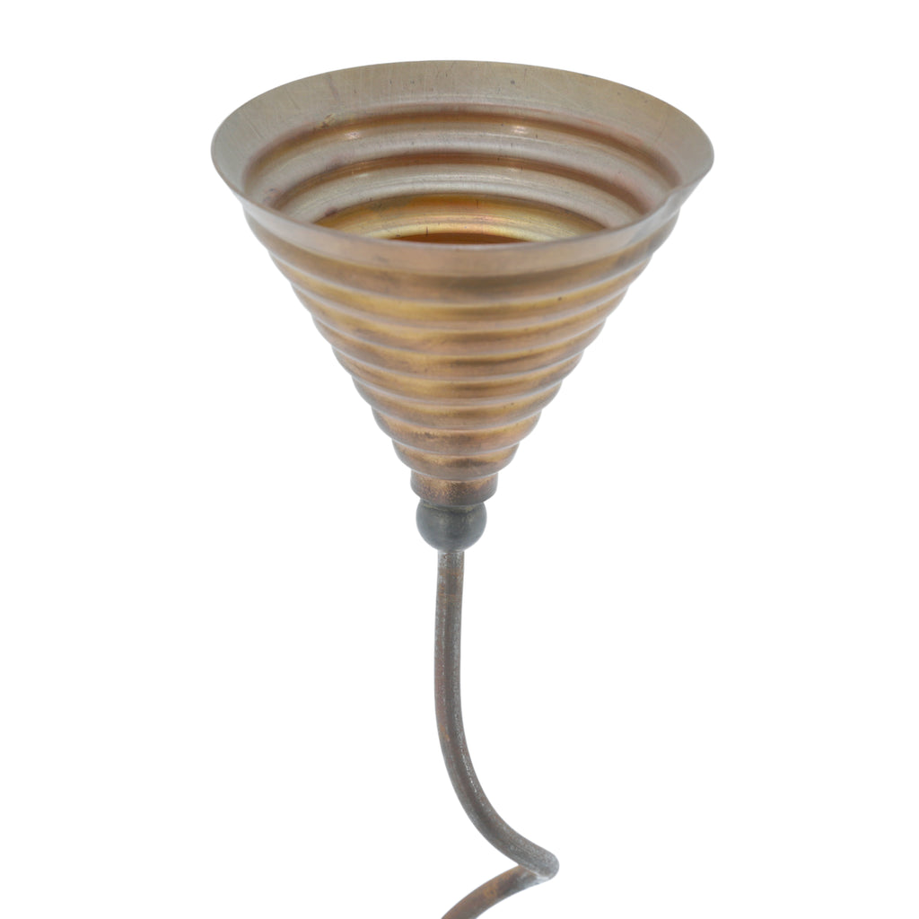 Gold Metal Stem Candle Holders