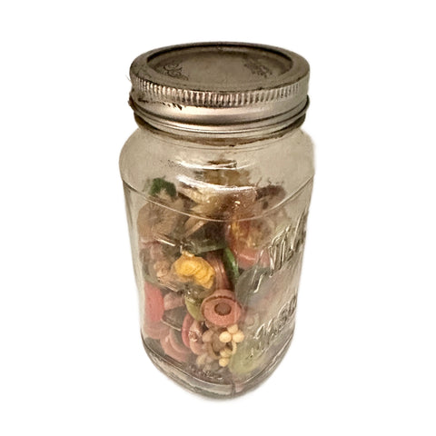 Mason Jar of Buttons