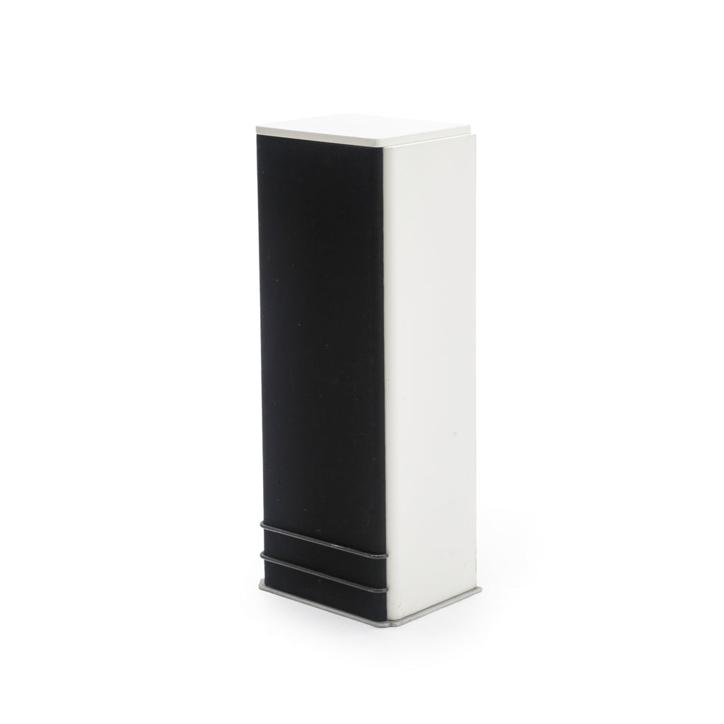 White and Black Rectangular Home Audio Speakers