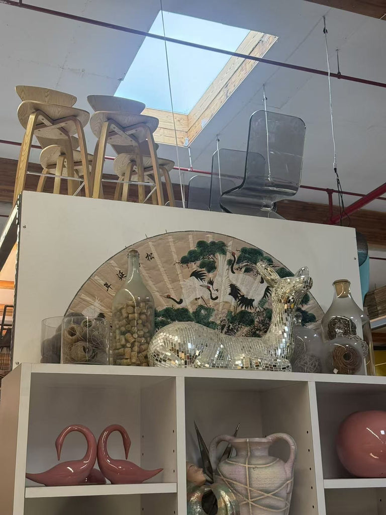 Decorative Crane Fan