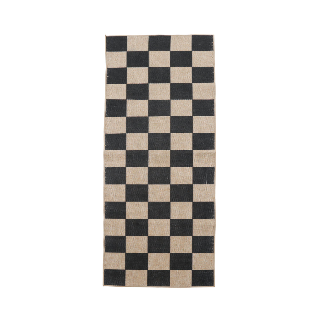 Woven Checkerboard Rug