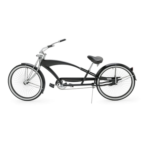 Black Steel & Chrome Cruiser Bicycle