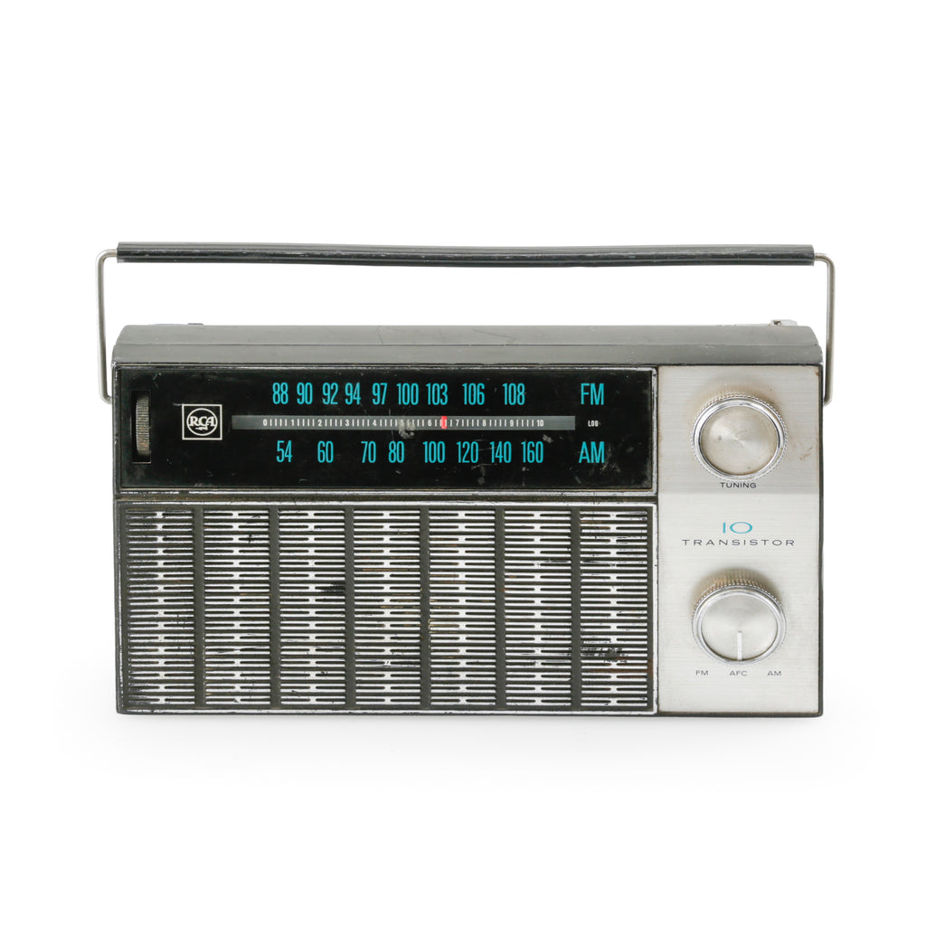 Black and Silver Portable Radio