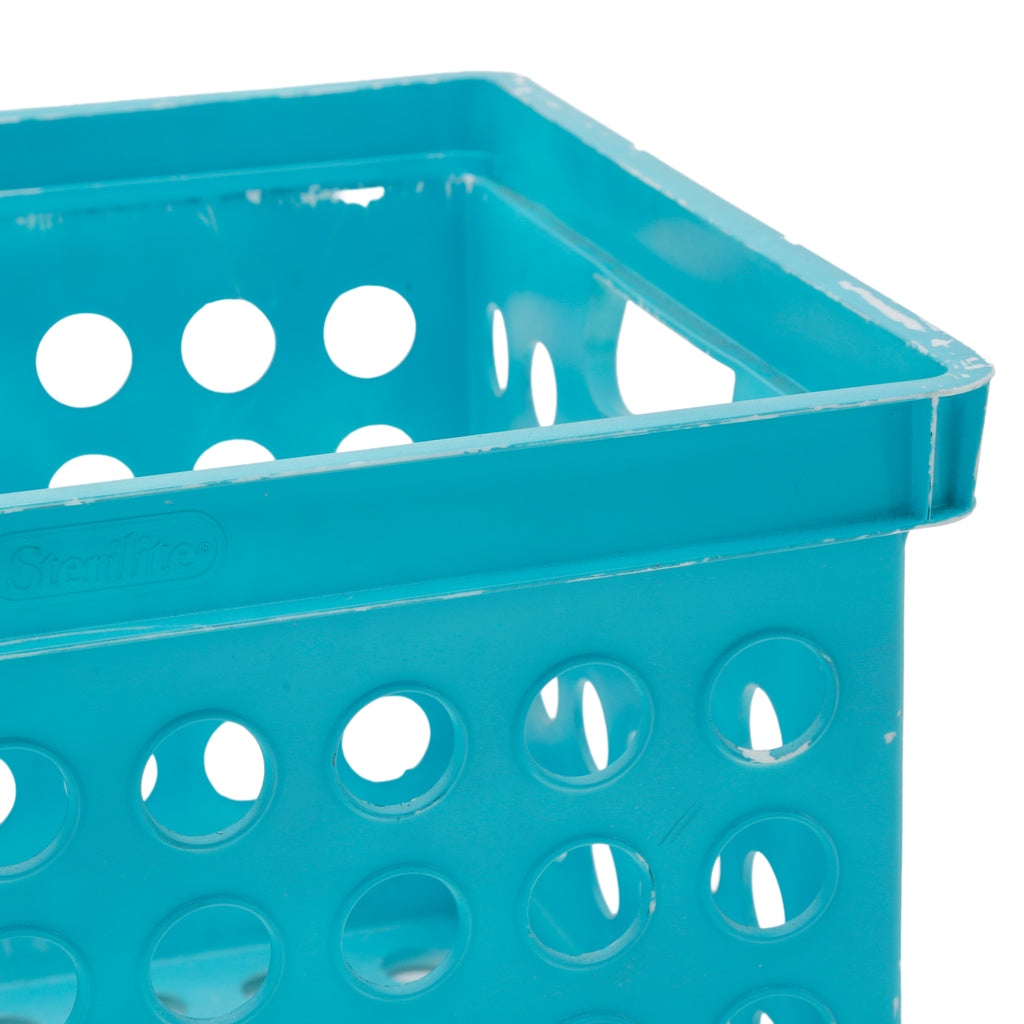Turquoise Storage Crate