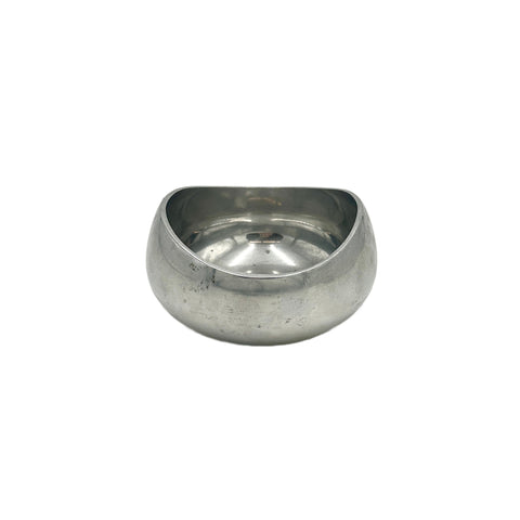 Chrome Curved Bowl