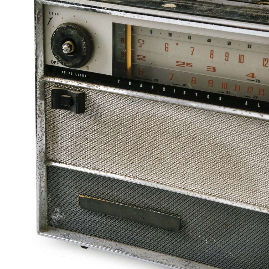 Black & Chrome Transistor All Wave Radio