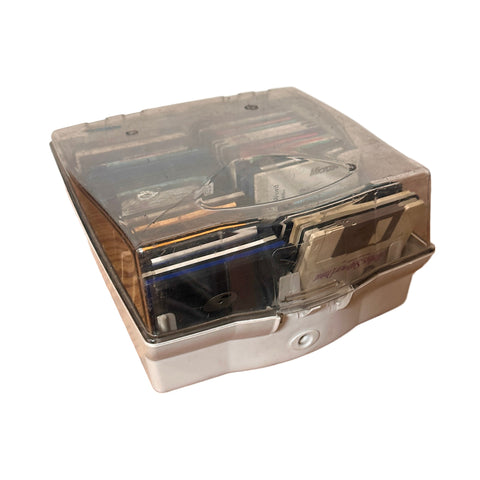 Translucent Lid White Floppy Disc Storage Container