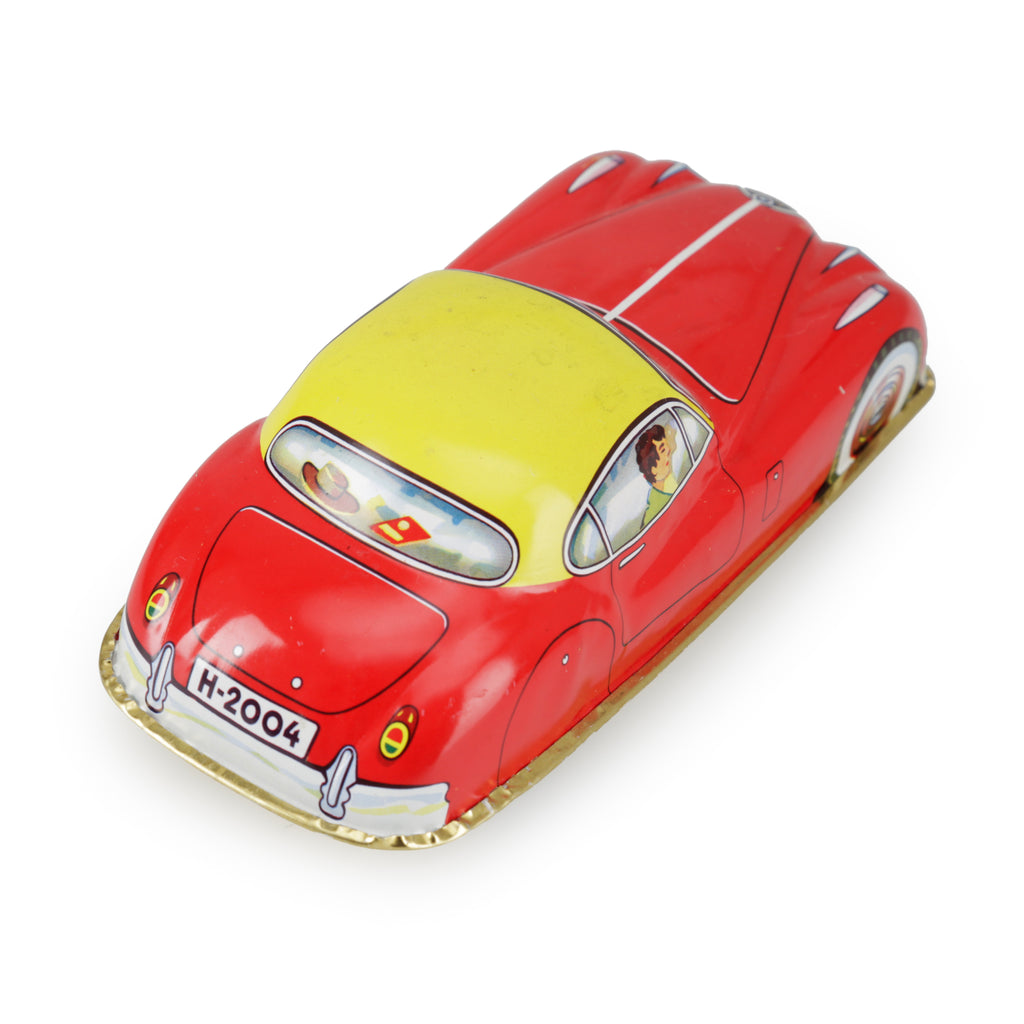 Red Tin Toy Car