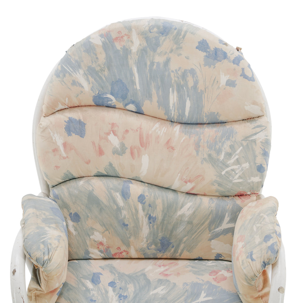 White Painted Wooden Glider Chair